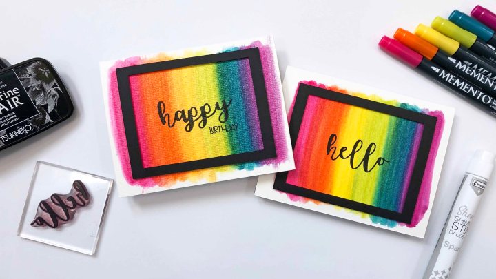 Rainbow Backgrounds with Shimmer Stix