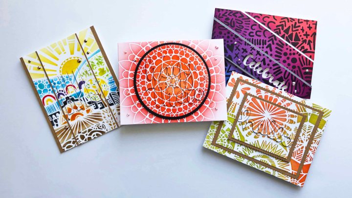 Kaleidoscope Cards with Hidden Sentiments